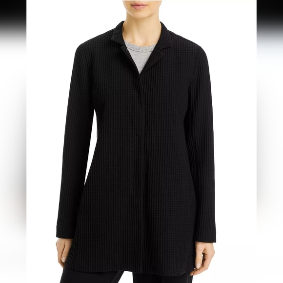 Eileen Fisher Jackets & Blazers - Eileen Fisher Waffle Weave Shacket Jacket Pockets Lagenlook PS
